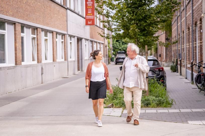 Gerlinde en Erik in de Bierbeekstraat Gerlinde en Erik in de Bierbeekstraat